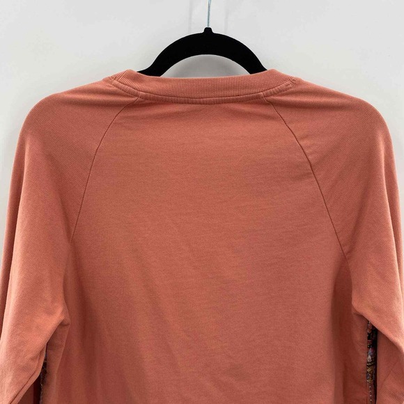 Anthropologie Akemi & Kin Sweater Womens Small Peach Cotton Embroidered Beaded - Picture 5 of 6